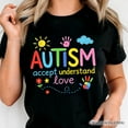 thumbnail image 2 of Autism Awareness Brushstroke T-Shirt, Colorful Autism Support Tee for Autism Month, 2 of 5