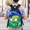 thumbnail image 3 of Invader Zim Backpacks Casual Daypacks Student Book Bag Printing Satchel Rucksack Lightweight Schoolbag, 3 of 8