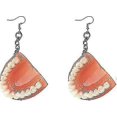 thumbnail image 1 of Pendientes de dentadura postiza Shaofei Adornos exagerados para orejas 4,0 x 3,5 cm, 1 of 3