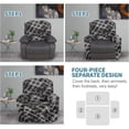 thumbnail image 5 of Eco-Ancheng Recliner Slipcover 4 Piece Recliner Chair Cover with Pockets 1 Seat Lazyboy Recliner Cover Reclining Couch Cover Furniture Protector for Living Room,08, 5 of 7