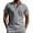 Gray, variant on Men's Knit Polo Shirts Short Sleeve Quarter Zip Polo Shirt