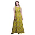 thumbnail image 1 of Bimba Robe Longue Maxi Sans Manches pour Femmes à Imprimé d'Oiseaux Style Chic - X-Grand, 1 of 5