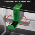 thumbnail image 4 of ENHANCE PC Gaming Headphone Holder Headset Hanger Mount - Headphones Stand with Adjustable 360 Rotating Arm , Under Desk Clamp On Design , Universal Fit , & Built In Cable Clip Organizer - Green, 4 of 9