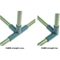 thumbnail image 3 of Hongchun 8PCS Greenhouse Frame Building Connector PVC Pipe Fittings Fence Hose Connector DIY Shed Garden Connections, 3 of 5