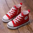 thumbnail image 3 of Zapatos de lona de alta calidad para niños, estilo informal para primavera y otoño, zapatillas blancas para bebés, calzado de tela cómodo, 3 of 5