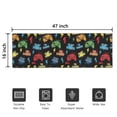 thumbnail image 5 of Multicolor Controllers Games Icons Black Pattern Door Rugs,Washable Non Slip Door Mats Indoor,Decorative Door Mats,Entry Mat Indoor for Entrance,Bedroom,Kitchen,Bathroom,16"x47", 5 of 6