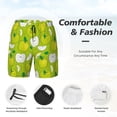 thumbnail image 5 of Fotbe Green Apple Men’s Swim Trunks Quick Dry Swim Shorts Board Shorts with Mesh Lining-XX-Large, 5 of 9