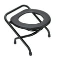thumbnail image 1 of Chaise de Toilette Pliante Commode Fer Antidérapant pour Adultes Voyage Commode Ergonomique Portable, 1 of 7