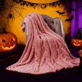 thumbnail image 4 of ROSEKIND  Soft Plush Diamond Jacquard Blanket for Bed Couch Sofa, Warm Lightweight Decorative Home Blanket, All Season Cozy Blanket, 4 of 7