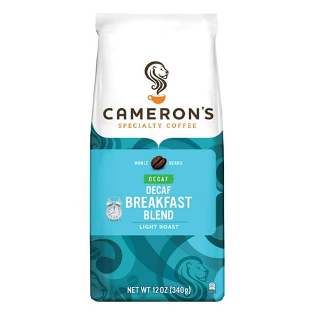 Cameron's Specialty Coffee Decaf Breakfast Blend Whole Bean, 10 oz
