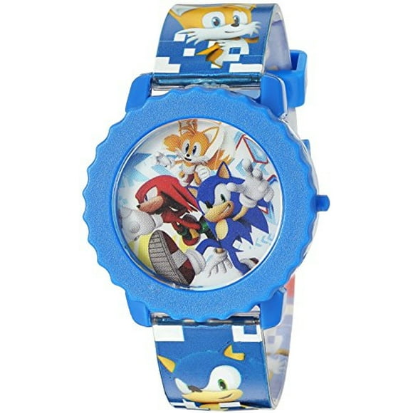 Sonic the Hedgehog Kids' SNC4028 Digital Display Quartz Blue Watch Accutime Accutime