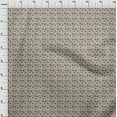 thumbnail image 3 of oneOone Polyester Lycra Fabric Leaves & Floral Block Printed Craft Fabric BTY 56 Inch Wide, 3 of 4