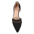 thumbnail image 3 of JOURNEE COLLECTION Womens Black Dorsay Strap Padded Nita Pointed Toe Slip On Ballet Flats 8.5 M, 3 of 4