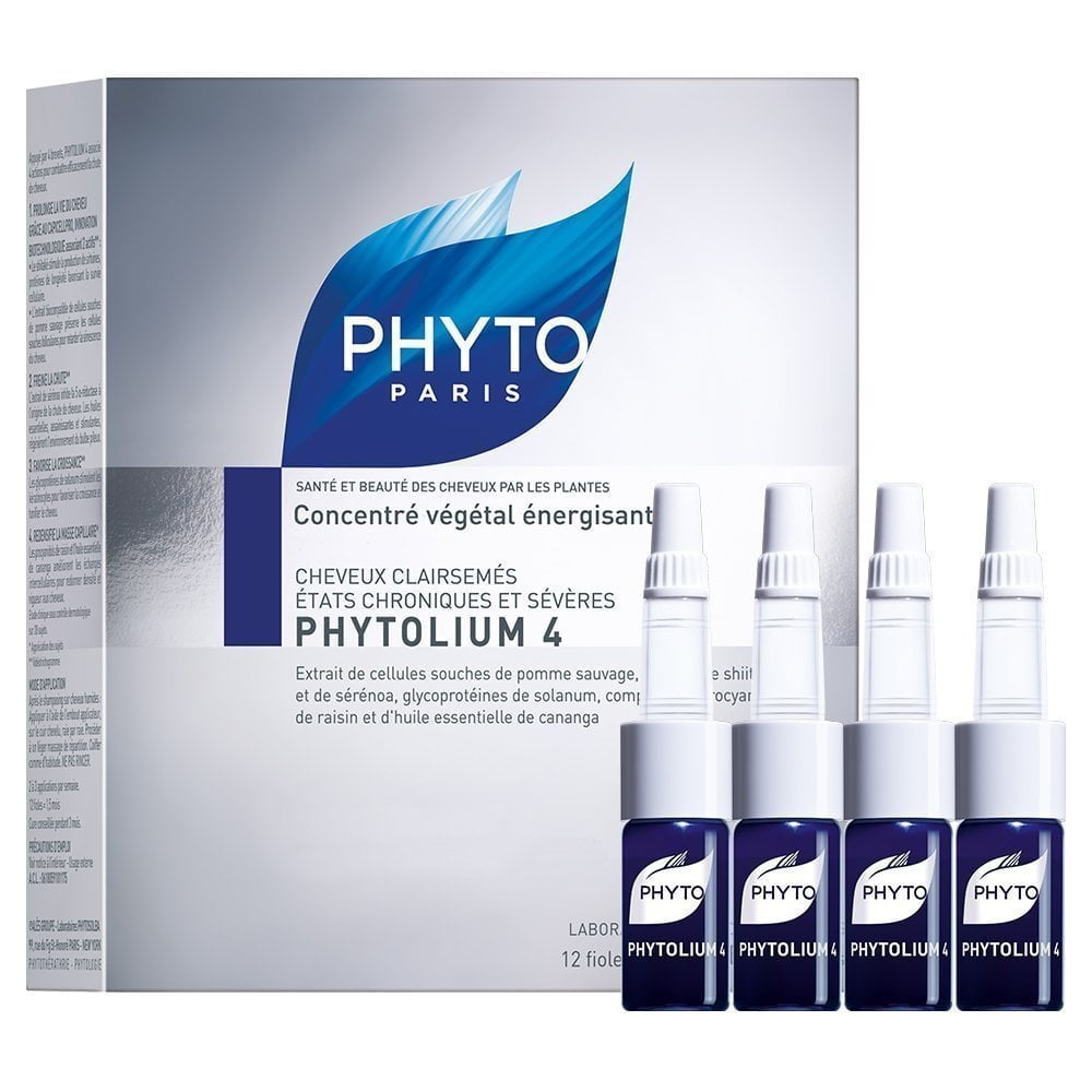 Phyto Phytolium 4 Energizing Botanical Concentrate, 0.118 Oz, 12 Ct