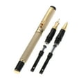 thumbnail image 2 of 3pcs 0.38mm 1.0mm 1.5mm Fine Nib Fountain Pen Smoothly Writing Golden golden, 2 of 6