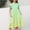 C-Light Green235, variant on Spring Dresses For Girls Sleeveless Round Neck Tie Dye Drop Shoulder Mid Length Shift Soft Cozy For Children Stylish Daily Wear