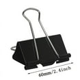 thumbnail image 3 of Large Binder Clips , Big Binder Clips for Office and Home Supplies, Black, 3 of 7