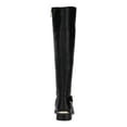 thumbnail image 2 of KENNETH COLE Womens Black Thermoplastic Sole Gold Heel Accent Buckle Accent Wind Almond Toe Zip-Up Riding Boot 8.5 M, 2 of 4
