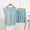 *Light Blue, variant on Women's Striped 2 Piece Pajama Set, Short Sleeve Crew Neck Top and Short, Soft Loose Casual Loungewear Gray,Women's Plus XXL