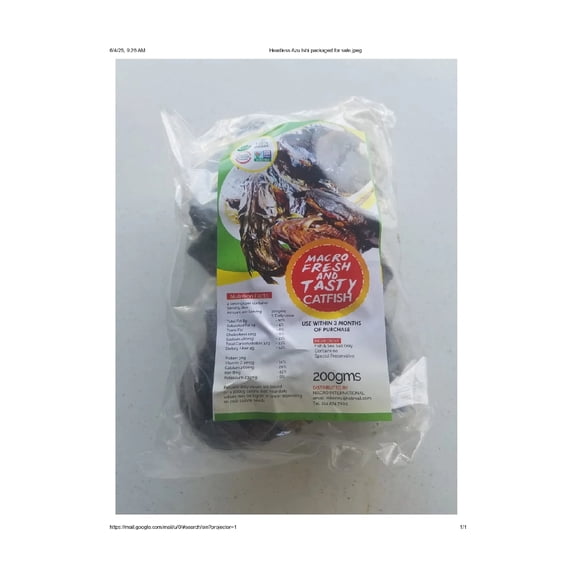 Headless AZU-ÍSHÍ ( Organic African Smoked Fish )