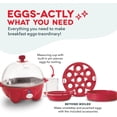 thumbnail image 4 of Rapid Egg Cooker - Boiler, Poacher & Steamer - Includes Measuring & Recipe Guide - Dishwasher Safe - BPA Free - Holds 7 Eggs, Black, 4 of 9