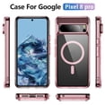 thumbnail image 5 of Allytechgroup Clear Case for Google Pixel 8 Pro, [With Screen Protector] Not Yellowing Shockproof Wirless Charging Anti-Scratch Bumper Magsafe Compatible Phone Case for Google Pixel 8 Pro, Pink, 5 of 8