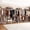 Black, variant on ROGALIS Industrial Pipe Cloth Rack, H6 Wall Mounted Closet System w/6 Telescopic Rods, Heavy Duty Closet Organizers and Storage in Wardrobe Closet w/3 Fixing Rods, 9 Shelves, Black