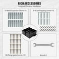 thumbnail image 2 of 6x6 Post Base, Heavy-Duty Post Bracket for Concrete & Wood Posts, Adjustable Deck Post Base for Pergola, Fence, Gazebo (8pcs, Post Bracket with Interior Base), 2 of 6