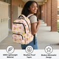 thumbnail image 4 of HELLHERO Capybara Lemon Pattern Bookbag with Padded Lightweight Toddler Bookbag, Water Proof 17 Inch School Bookbag for Sports Travel Back to School, 4 of 8