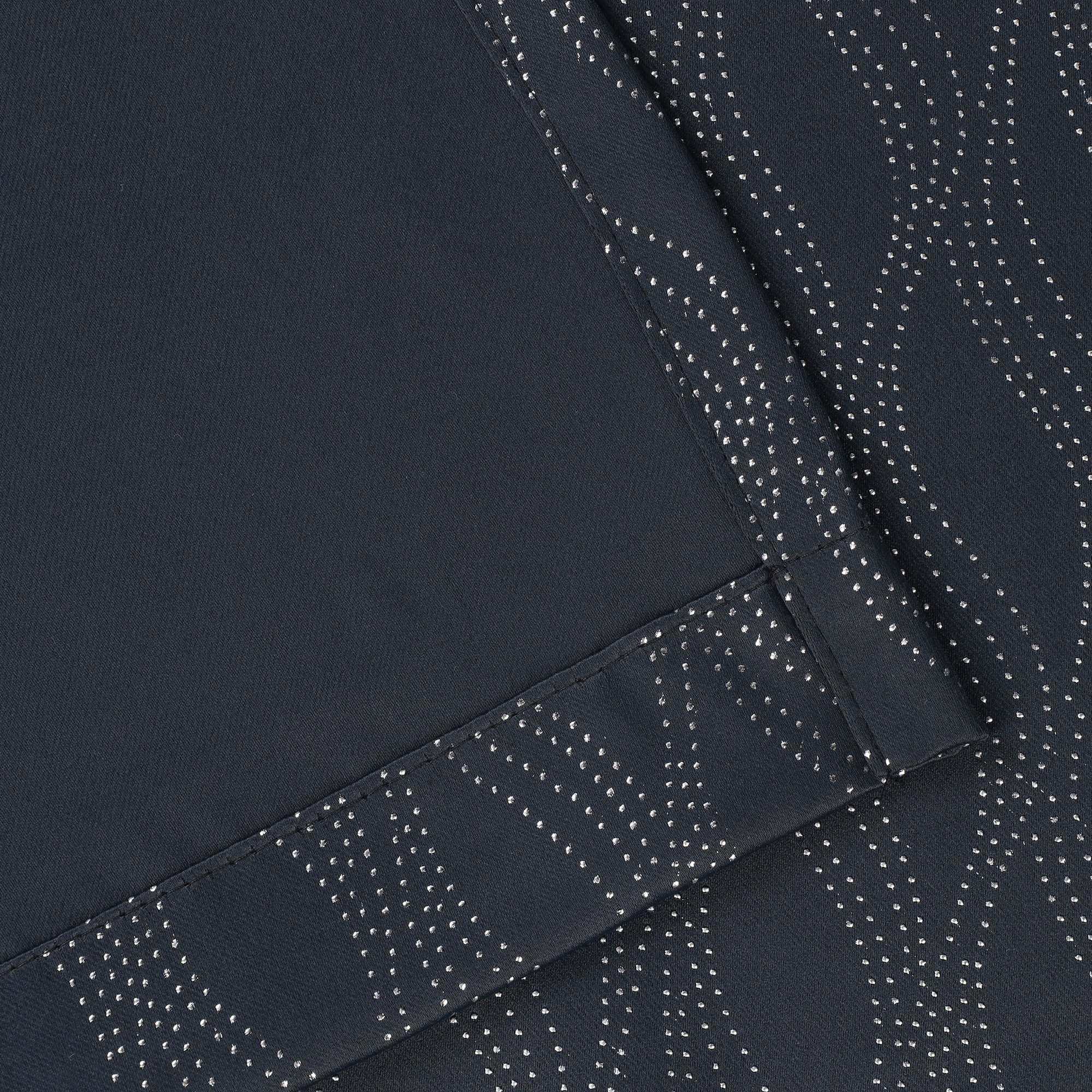 Superior Zuri Blackout Curtains, Grommet Header, Set of 2, 42" X 96", Black