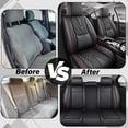 thumbnail image 5 of Fit for ACURA TL 2009 Seat Cover, Black and Red Trim Car Seat Covers, Leather Full Set of 5 Seats With Lumbar Support Beautify Interior, Upgrade the Car's Interior, 5 of 9