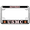 Chrome - Style 1, variant on [Officially Licensed US Marine Corps Product] - Motorcycle Domed Custom-Made Personalized Metal License Plate Frame Frame with USMC Retired and EGA Emblem Design - Chrome