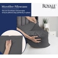 thumbnail image 4 of Royale Linens Grey Pillowcase Set of 12 - King 20"x40" Bed Pillow Cover - 1800 Brushed Microfiber - Wrinkle & Fade Resistant - Bulk Pillow Cases - Hotel Quality Pillowcase 12 Pack (King, Grey), 4 of 8