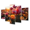thumbnail image 2 of Designart "Tulips landscapes Of Color V" Floral Metal Art Print Set, 2 of 5