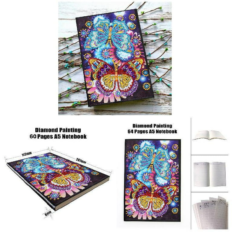 DIY 5D Diamond Painting Notebook Number Kit Rhinestone Pictures