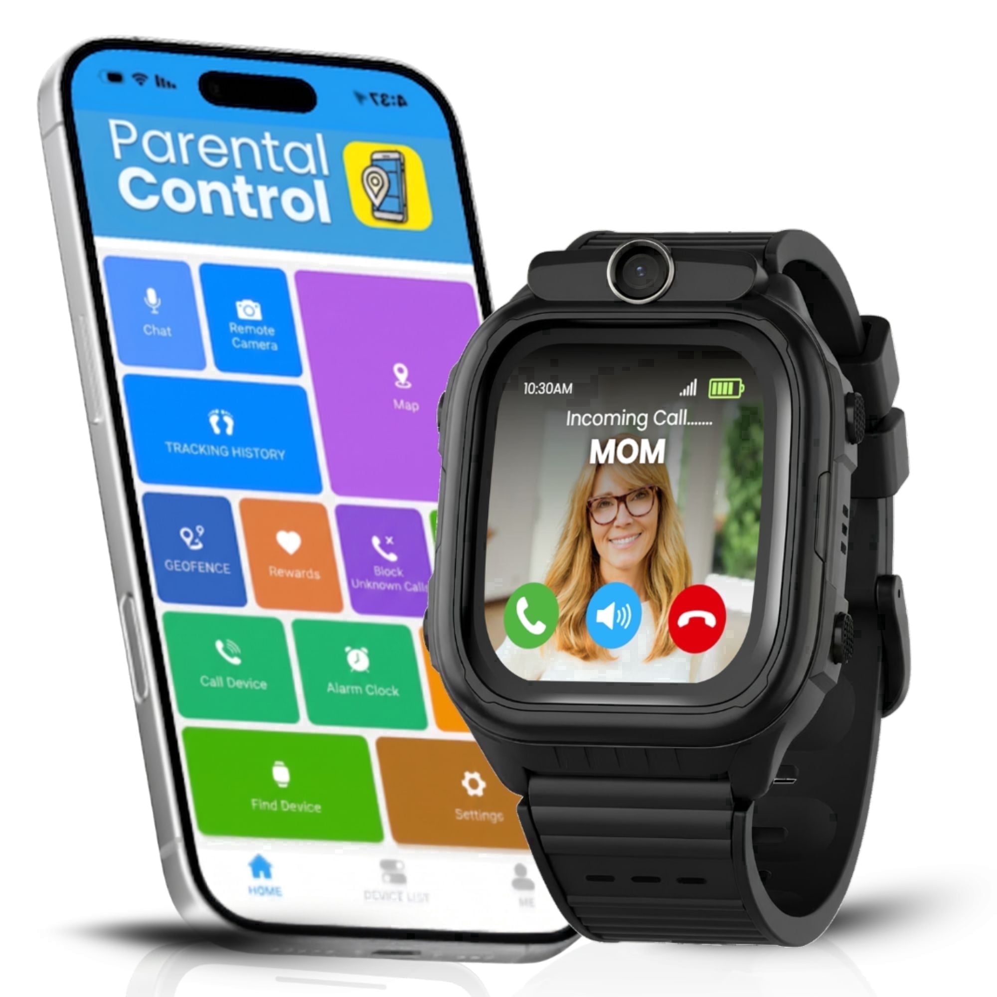 EmojiKidz 2026 GPS Smartwatch for Kids with 4G Calling & Texting, Camera, School Mode, SOS Alerts – Safe Phone Watch & Tracker