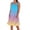 Yellow, variant on biudgviw Sundresses for Women Gradient Print Sleeveless Swing Tshirt Dress Trendy Casual Crew Neck Summer Tank Dress with Pockets