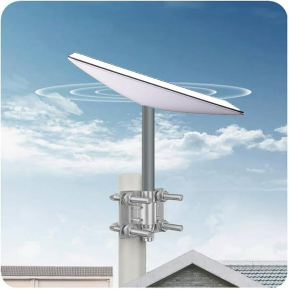 Starlink V2 Pole Mount Bracket – Heavy-Duty Adjustable Steel Clamp with Rustproof Coating for Outdoor Satellite Installation