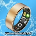 thumbnail image 4 of Bague Traqueur de Mise en Forme, Boîtier de Charge Étanche IP68 Modes Sportifs Multiples Connectivité de Bague Intelligente en Acier Inoxydable pour la Course 7 Diamètre Intérieur.: 17,3 mm / 0,7 Po,, 4 of 7