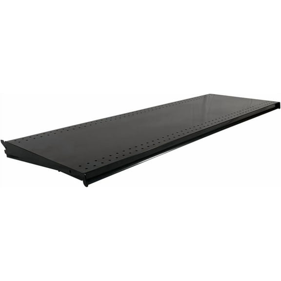 DGS Gondola Shelf, Black 48W 16D Gondola Shelves Gondola Shelving Systems