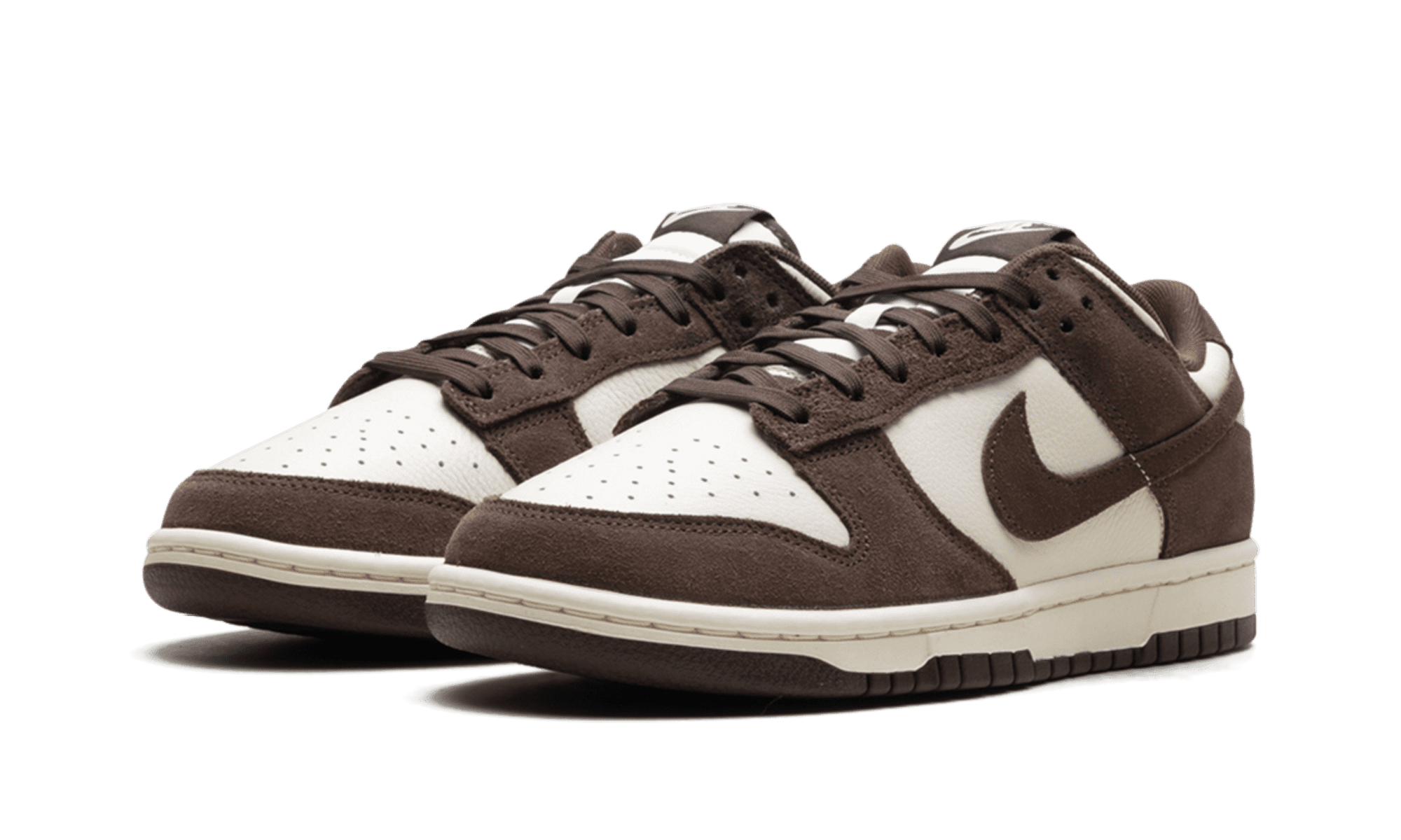 NIKE MENS Dunk Low Retro SE "Pale Ivory Baroque Brown" FQ8249 104 from Stadium Goods