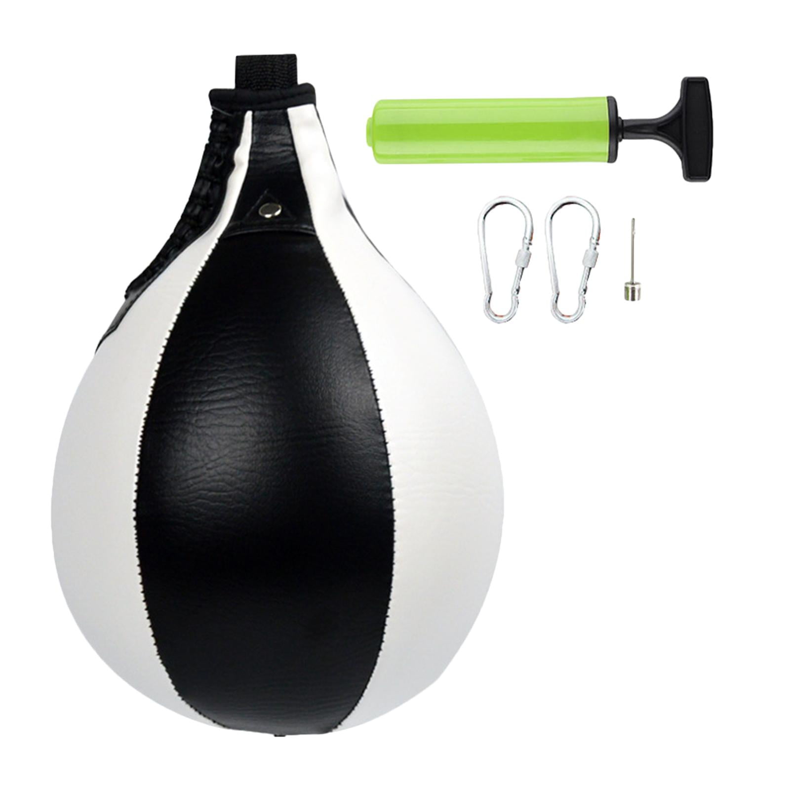 harayaa package, Heavy Duty PU Leather Hanging Swivel for Boxing, MMA, boxeo en Black White