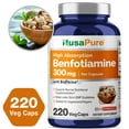 thumbnail image 4 of NusaPure Benfotiamine 300mg Capsules - 220 Veggie Caps, Non-GMO, Vegan, Dietary Supplement for Adult Health & Wellness, 4 of 7