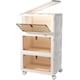 thumbnail image 1 of paquetes de gabinetes de almacenamiento con tapas, caja de almacenamiento plegable con ruedas, contenedores organizadores de armario, contenedores de almacenamiento apilables giratorios modernos, 1 of 5