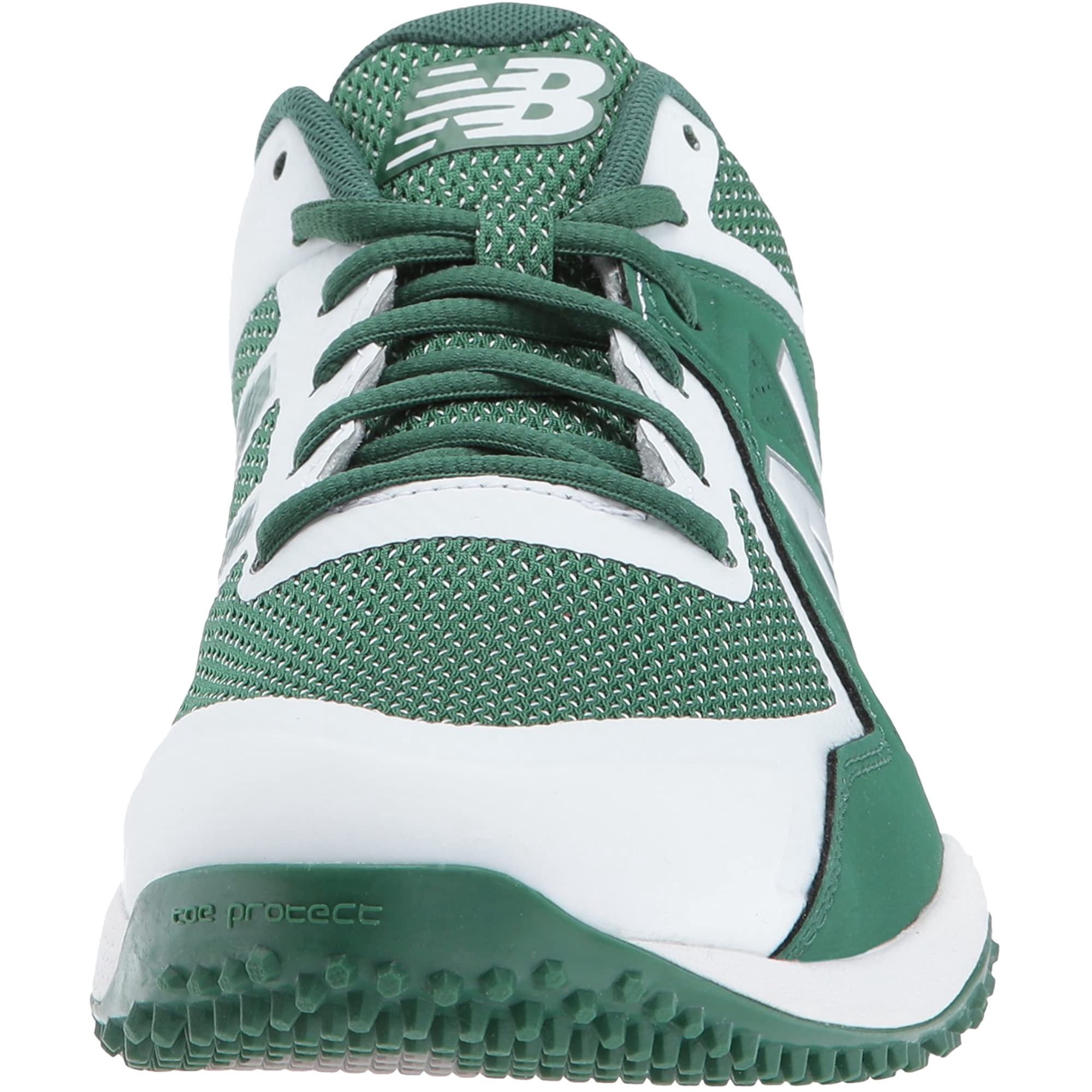 New Balance Men's T4040v4 Turf Baseball Shoe, Green/White, 16 D US