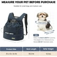 thumbnail image 2 of Adjustable Dog Front Carrier Backpack - Mesh, Zippered Windows, 2 of 12