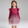 thumbnail image 2 of Vividxx Dress For Girls Party Dress Fashion Starry Puff Sleeve Gown For Little Girls Formal Occasion 3-4 Years, 2 of 9