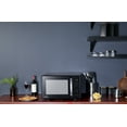 Toshiba 1.0 Cu ft MultiFunction 6 in 1 Microwave Black Stainless Steel