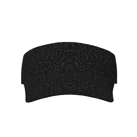 Cheetah Black Leopard Sports Sun Visor Hats Adjustable Sun Visor Caps For Women And Men