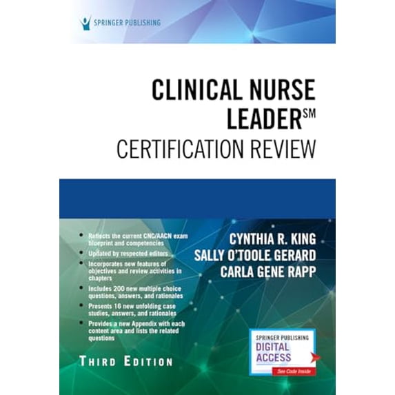 Pre-Owned Clinical Nurse Leader Certification Review, Third Edition, 9780826164568, 0826164560, Paperback, 3 edition